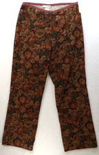 Vintage Eric Spencer Women s Floral Fun Boho Pants Size 4 Actual 26" x 26"