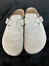 Women's Betsy Clog Mule Flats - Universal Thread Taupe 8.5 Faux Leather New Gray