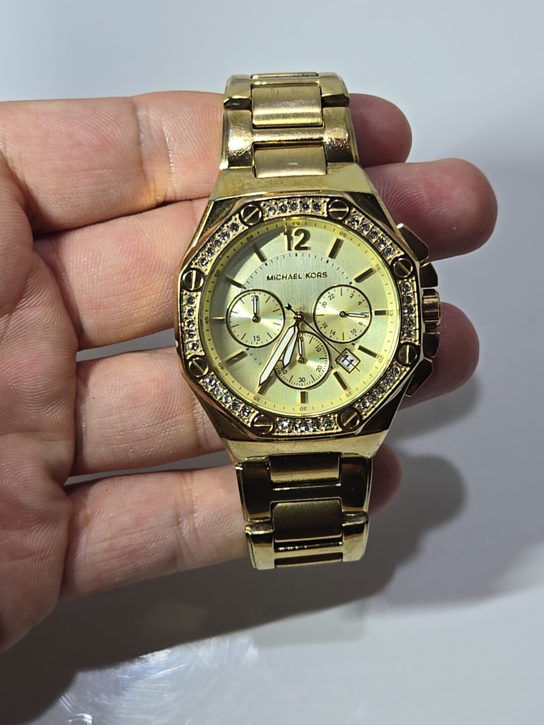 Michael Kors MK5505 Women's Gold Stainless Steel Analog Dial Quartz Watch MP785 thumbnail 6
