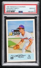 1981 Arby's Nashville Sounds Team Set Don Mattingly PSA 10 GEM MT