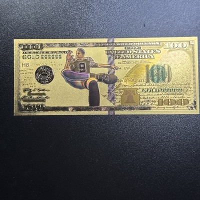 Justin Tucker 24k Gold Foil Note Baltimore Ravens #9 Quarterback NFL Football