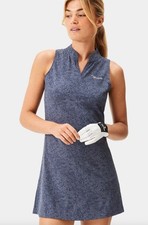 NWOT Macade Pace Course Golf Sleeveless Dress Blue XS Sold Out $145 Free Ship