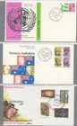 Australia FDC  1973-74 QTY 3  "WorldHealth/Famous/Art"  [01-02-0032]
