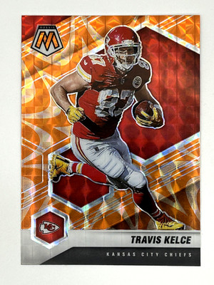2021 Panini Travis Kelce Mosaic Orange Prizm #4