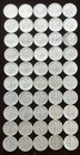 ROOSEVELT DIMES~ROLL LOT of (50) DIMES~90% SILVER~(all 1950's~PHIL. & DENVER) — photo 7