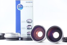 Juego convertidor de lentes Olympus 3CON P01 MCON P01 WCON P01 FCON P01 COMO NUEVO Japón