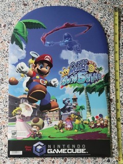 2003 Nintendo GameCube Super Mario Sunshine Video Game 16" 3D Store Display