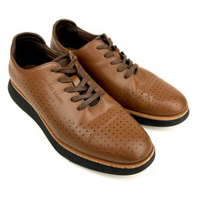 Bruno Marc Mens Dress Sneakers Size 12 Brown Lace Up Casual Shoes