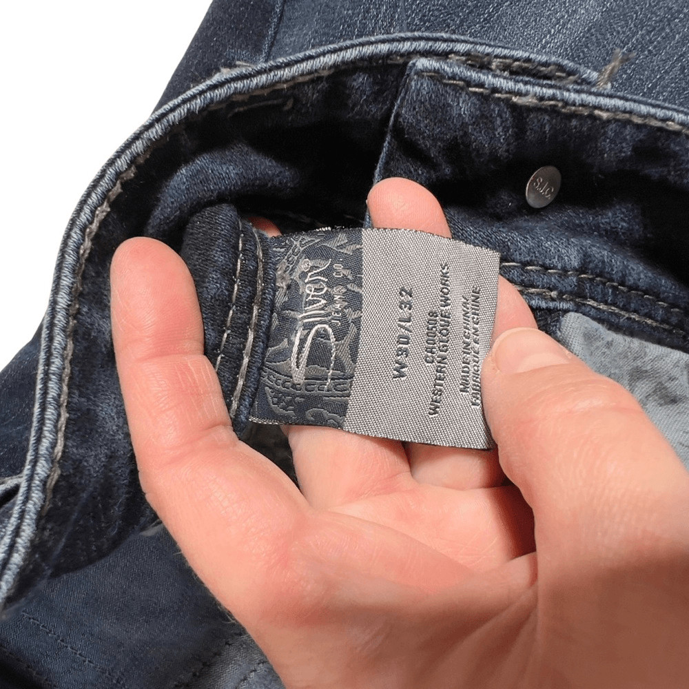 Silver Suki Surplus Bootcut Button Fold Pocket Je… - image 11