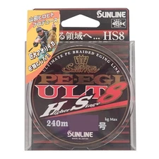 SUNLINE PE Line Salt Mate PE Egi ULT HS8 240m No. 0.3 2.5kg 8 pieces White, Pink