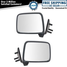 TRQ Black Manual Side View Mirror Left/Right ...