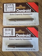 LOT of 2 OSMIROID Extra Capacity Squeezefill - Fits each fountain pen nib units