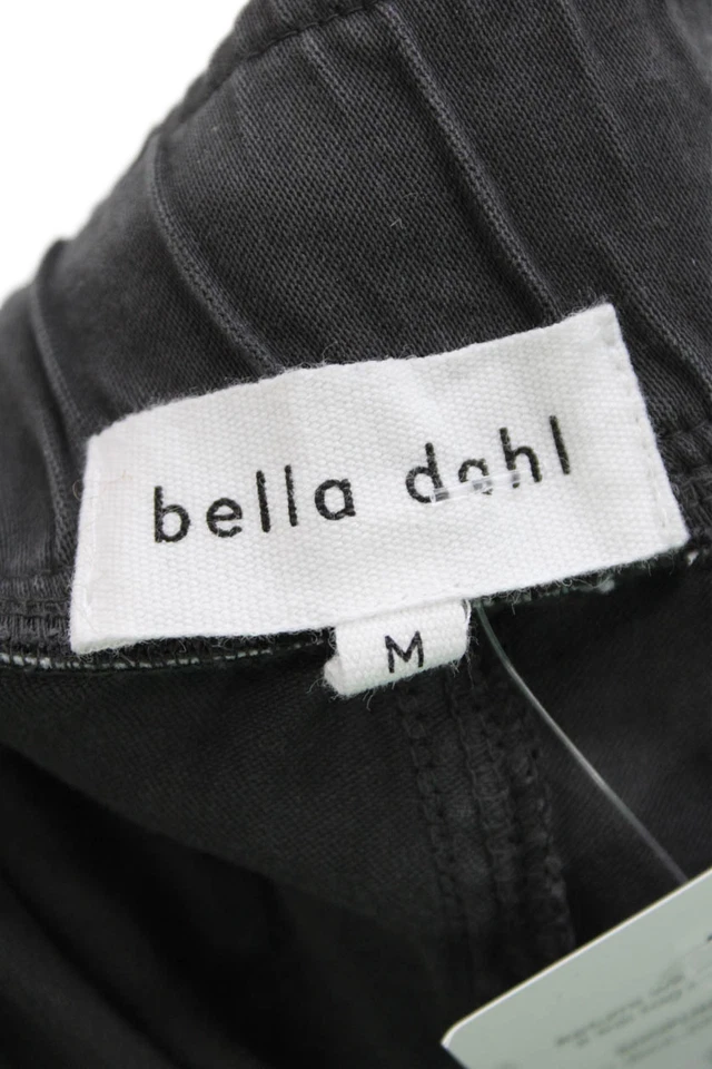 Pantalones de chándal recortados Bella Dahl para mujer gris oscuro con cordón talla M Foto 4 de 4