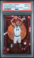 2023 Topps Cosmic Chrome Brandon Miller Planetary Pursuit SP Mars RED RC PSA 10!