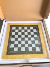 VINTAGE E RARO, CHIELLINI, GRANDE 42 cm ALABASTRO? Scacchiera e pezzi anni 70 NOS