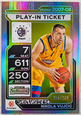 2025-26 Panini Contenders EuroLeague Nikola Vujcic Play-In Ticket /299 #87