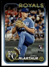 James McArthur 2024 Topps #434 RC Kansas City Royals Rookie