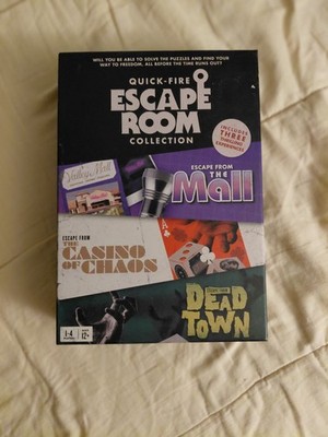 Escape Room Collection Quick Fire 3 Games Mall Casino Dead Town New Open Box