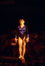 Kerri Strug USA competes on the balance beam during the San Jose G- Old Photo 6