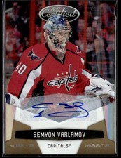 2010-11 Panini Certified Mirror Gold 10/25 Semyon Varlamov Auto #147