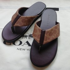 at authorized store COACH signature leather sandals new size available
