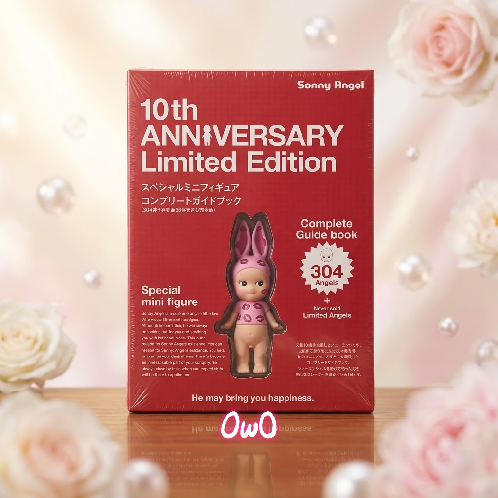 Sonny Angel 10th Anniversary Complete Guide Book Kiss Mark Rabbit