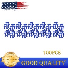 NEW 100x Blue Quick Splice Lock Wire Terminals Crimp Electrical Cable Connectors
