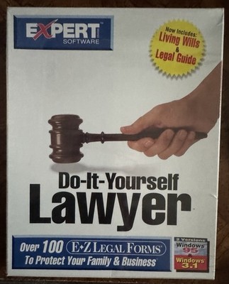 Vintage Do It Yourself Lawyer Computer Software for Windows CD-ROM NIB