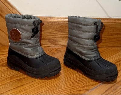 Kuling Winter Boots Waterproof Insulated Snow Boots Blue Toddler Kids 25 US 8-9