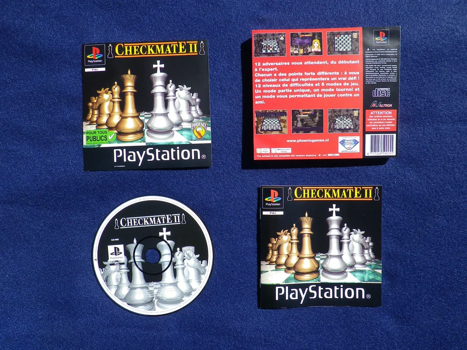 CHECKMATE II (2) : JEU Sony PLAYSTATION PS1 PS2 échecs COMPLET boîtier cassé - Photo 1/1
