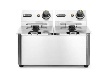 Friteuse Kitchen Line - 2x4L, HENDI, Kitchen Line, 8L, 230V/6000W, 470x380x(H)33