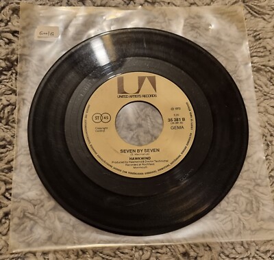 HAWKWIND 45 Silver Machine/Seven By Seven United Artist 1972.