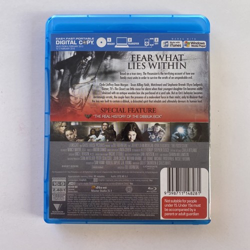 The Possession (2013) Bluray DVD película, terror, sobrenatural, thriller - Imagen 2 de 6