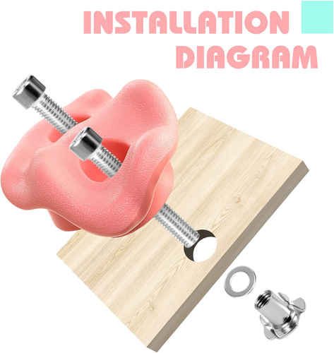 18PCS Climbing Holds for Kids, Rock Wall Climbing Kit with Hardware for Indoor a - Picture 4 of 7