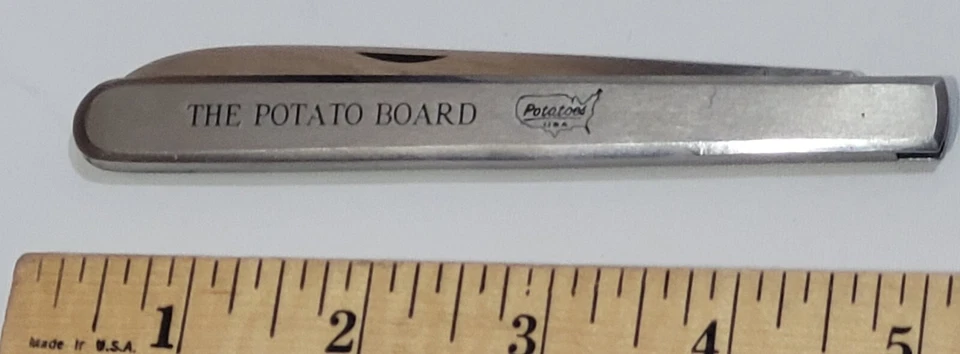 "CEM"  Maniago  Rare Italy MELON  TESTER Red FOLDING Blade&Fork Sampler Knife - Image 2 of 4