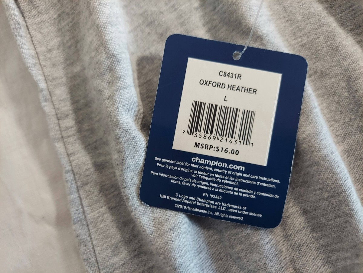 Champion C8431R Oxford Heather Gray T-shirt Kids Size Large | eBay