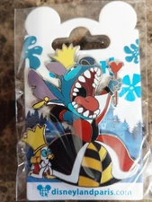 Stitch Queen of Hearts Duckling King Hearts Disney Land Paris DLP 2022 Pin