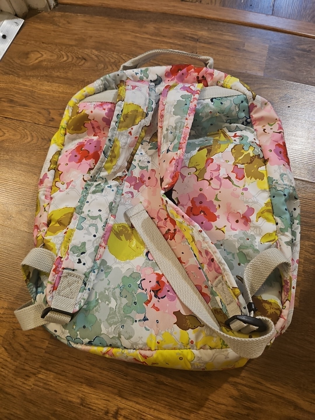 Kipling Printed Foldable Backpack Floral Flowers … - image 3