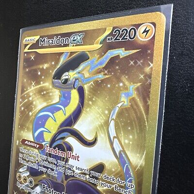 Miraidon EX Gold SR Pokemon Scarlet & Violet 253/198 ENGLISH NM/Mint