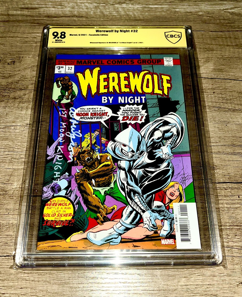 Werewolf By Night #32. 9.8 CBCS SS SIGNED AL MILGROM & REMARK 1st