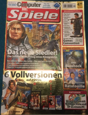 Computer BILD Spiele 10/2007 2 DVDs Die Römer, Price of Persia (SoT), Sacred Und