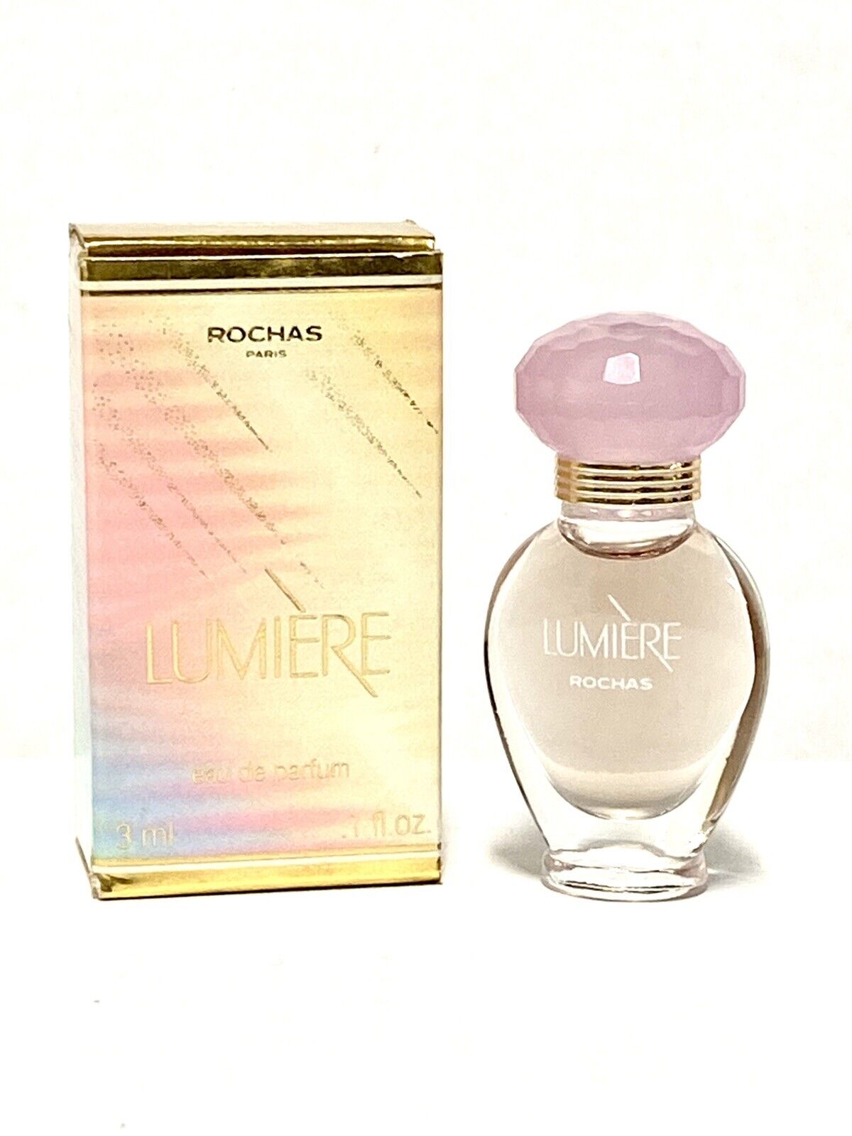 LUMIERE by ROCHAS Women Perfume 0.1oz-3ml EDP Splash MINI SIZE *VINTAGE*(BI08