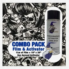 hydrographic film / activator Elvis Skulls Cards Dice hydro dip dipping wizard