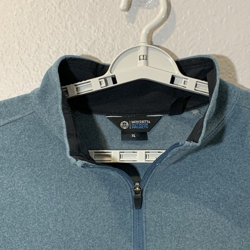 Mondetta Outdoor Project Men’s Teal Blue XL 1/4 Zip Pullover Active Wear Cozy - Picture 5 of 9