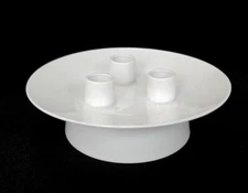 Rosenthal Continental - Classic Modern White 3 Light Candlestick (2 Available)