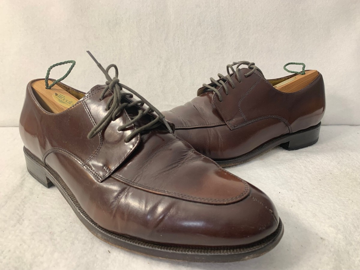 Cole Haan Air Mens 12M Brown Leather Round Toe Lace Up 