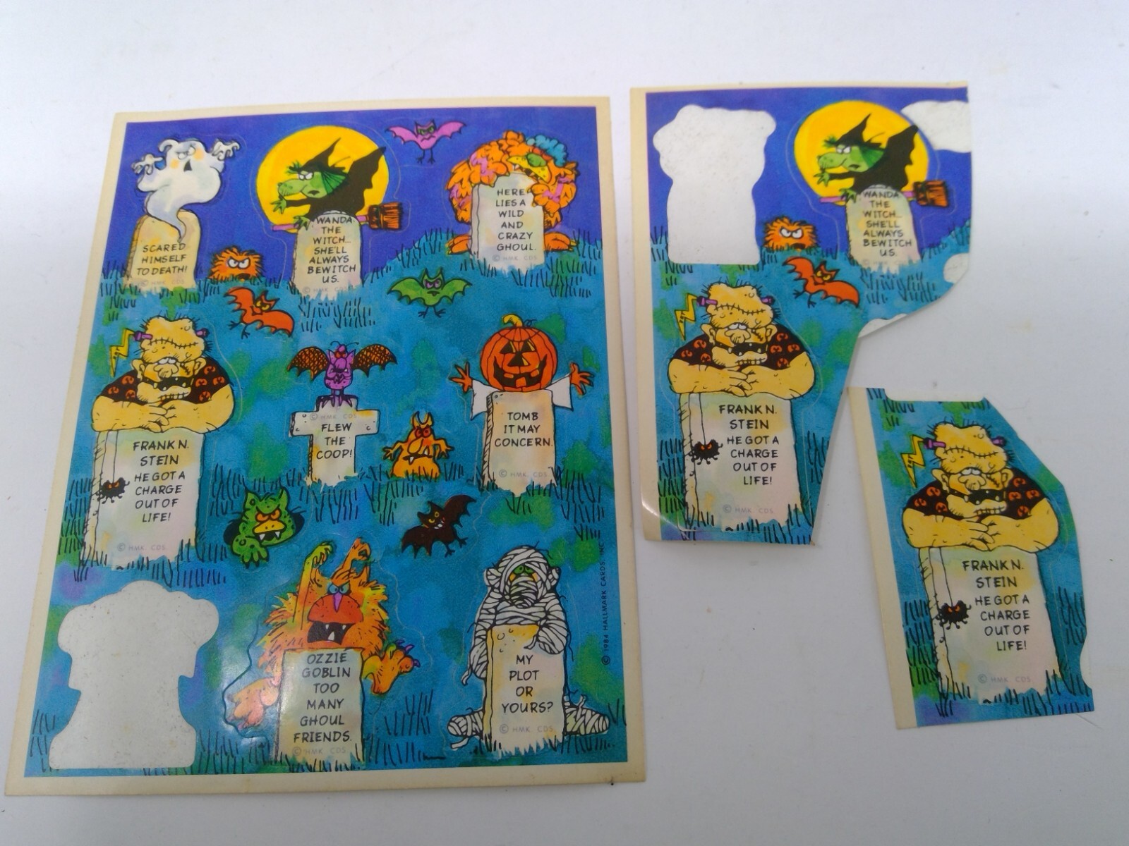 Group of Vintage Hallmark Halloween Stickers eBay