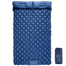 2 Person Camping Sleeping Pad Ultralight Camping Mat with Built-in Foot Pump 