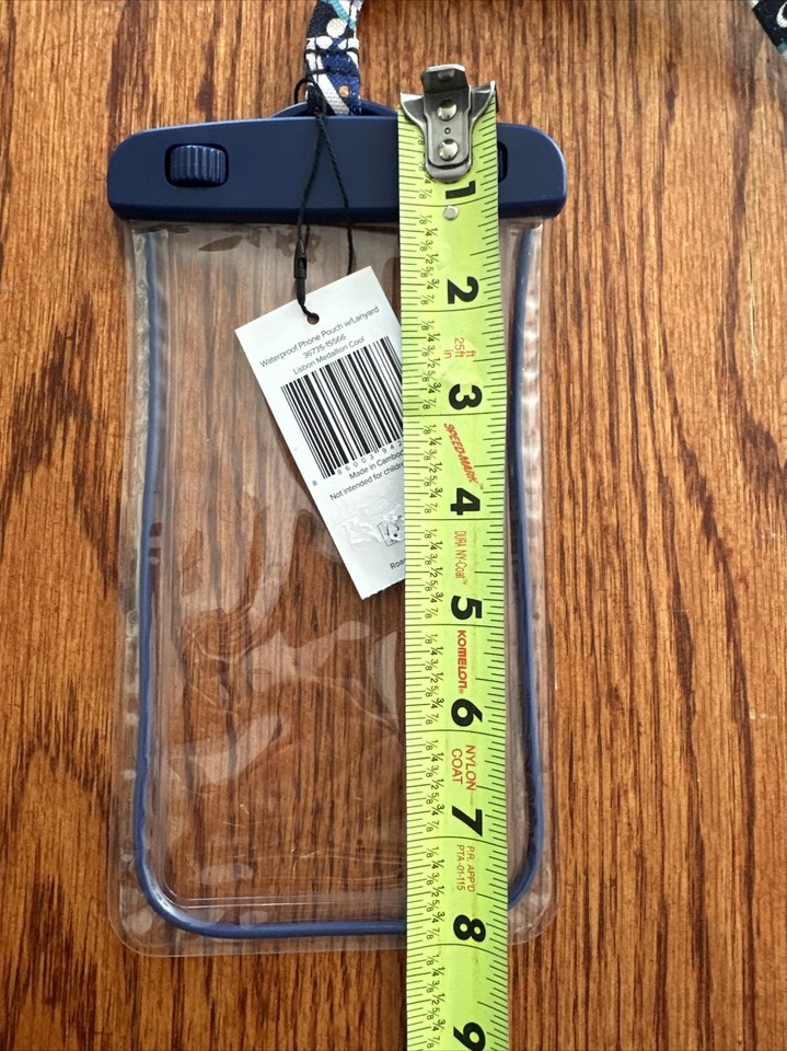 Vera Bradley Waterproof Phone Pouch With Lanyard Lisbon Medallion Cool