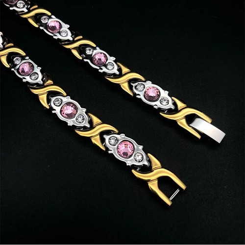 Magnetic Lymphatic Drainage Bracelet for Men Women Lymphatic Detox Zircon - Picture 3 of 28